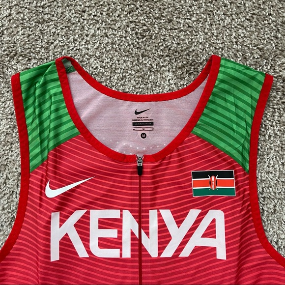 MADE IN USA KENYA SPEEDSUIT SINGLET MENS SIZE TRACK AND FIELD OLYMPIC AFRICA - Picture 4 of 8